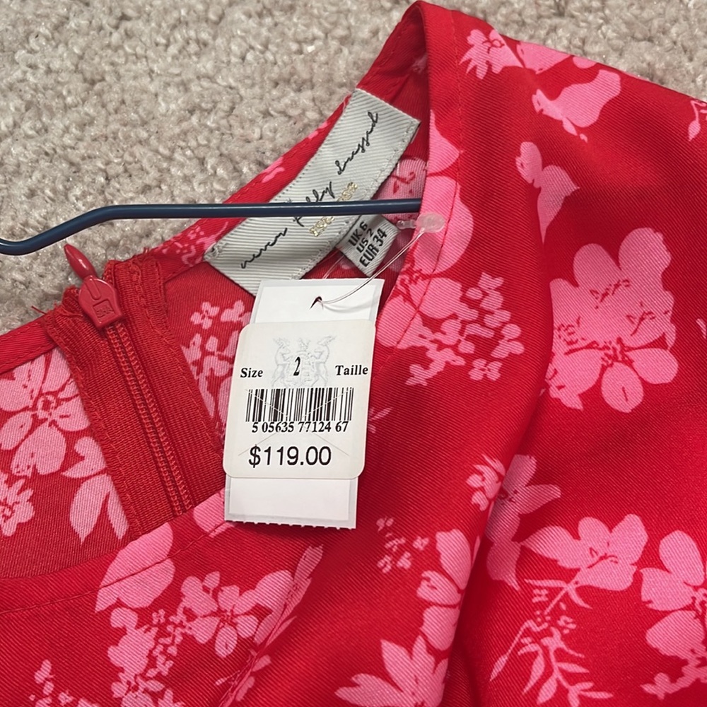 Red floral dress - Picture 5 of 6